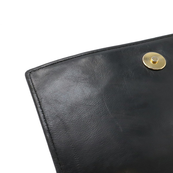 Chanel Matelasse Chain Shoulder Bag Leather Black - Picture 8 of 8